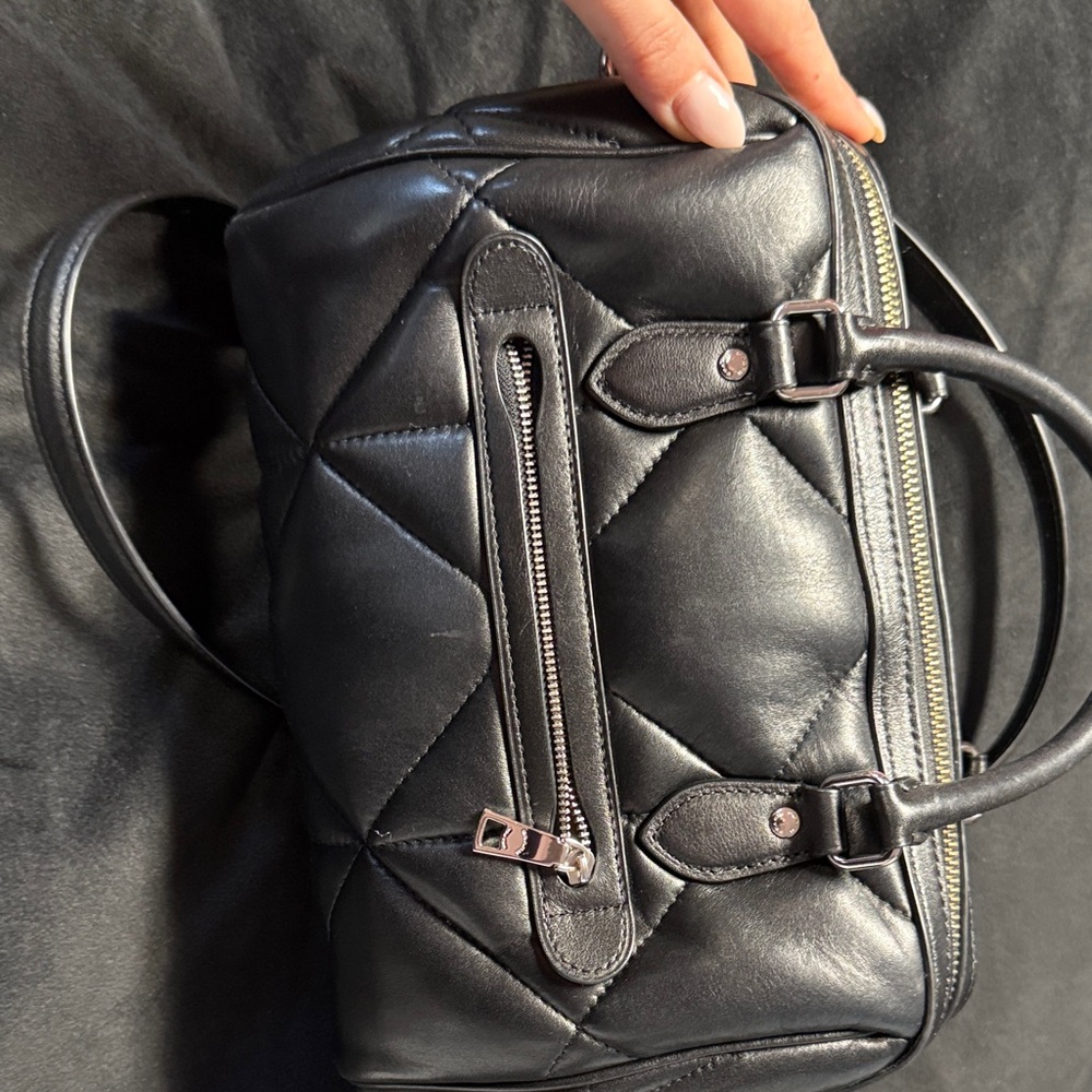 Coach Black Quilted Satchel - Picture 5 of 7
